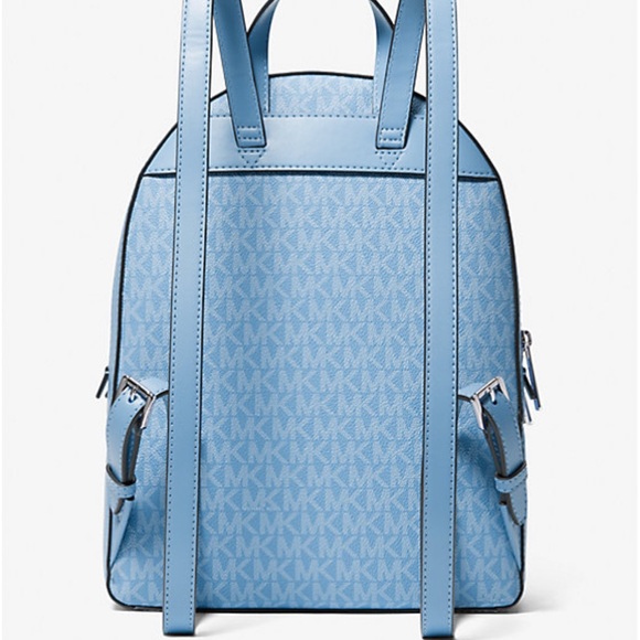 Michael Kors Jaycee Medium Backpack MK Blue - Picture 12 of 15